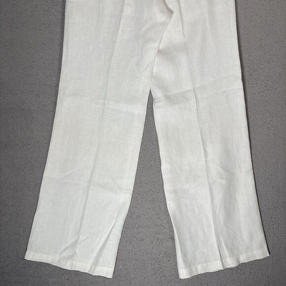 Lilly Pulitzer Women’s Pants Size M The Beach Pant Linen Wide Leg Beach‎ Resort - Picture 12 of 16